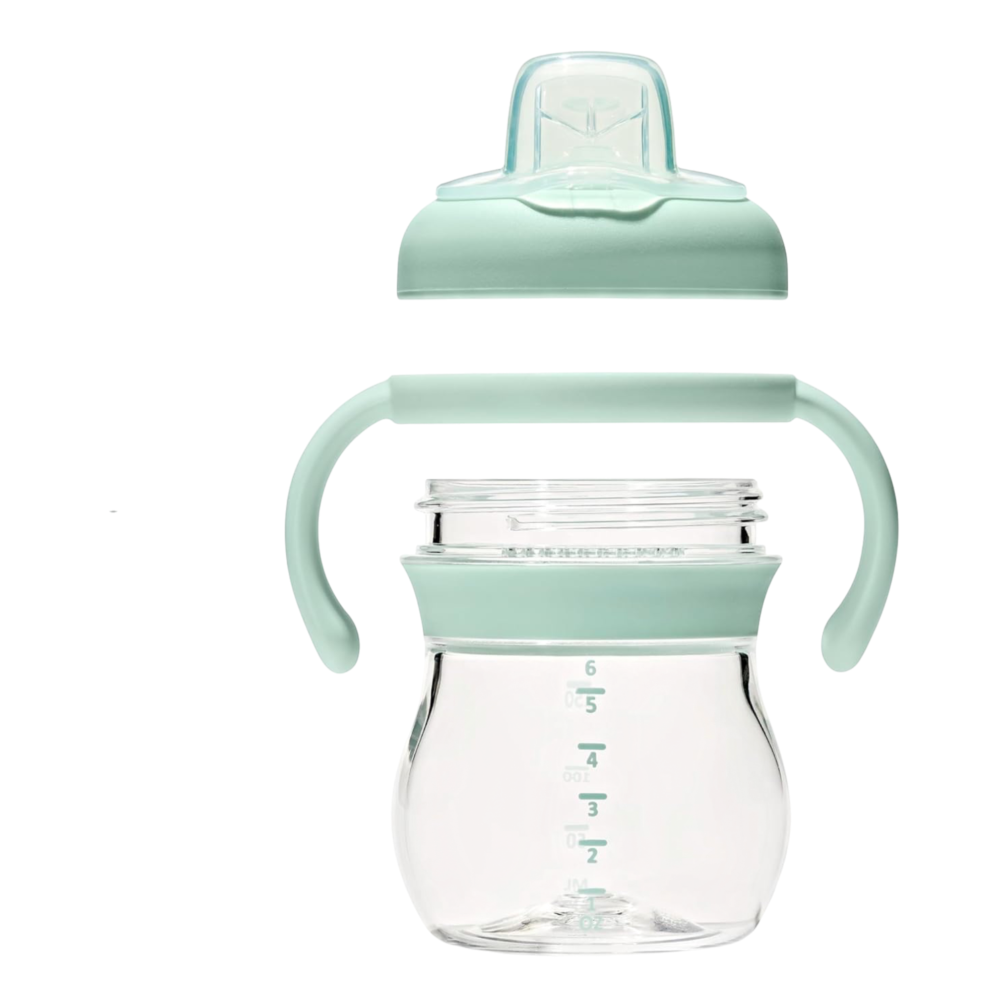 Transitions soft spout sippy cup with removable handles 6 oz opal