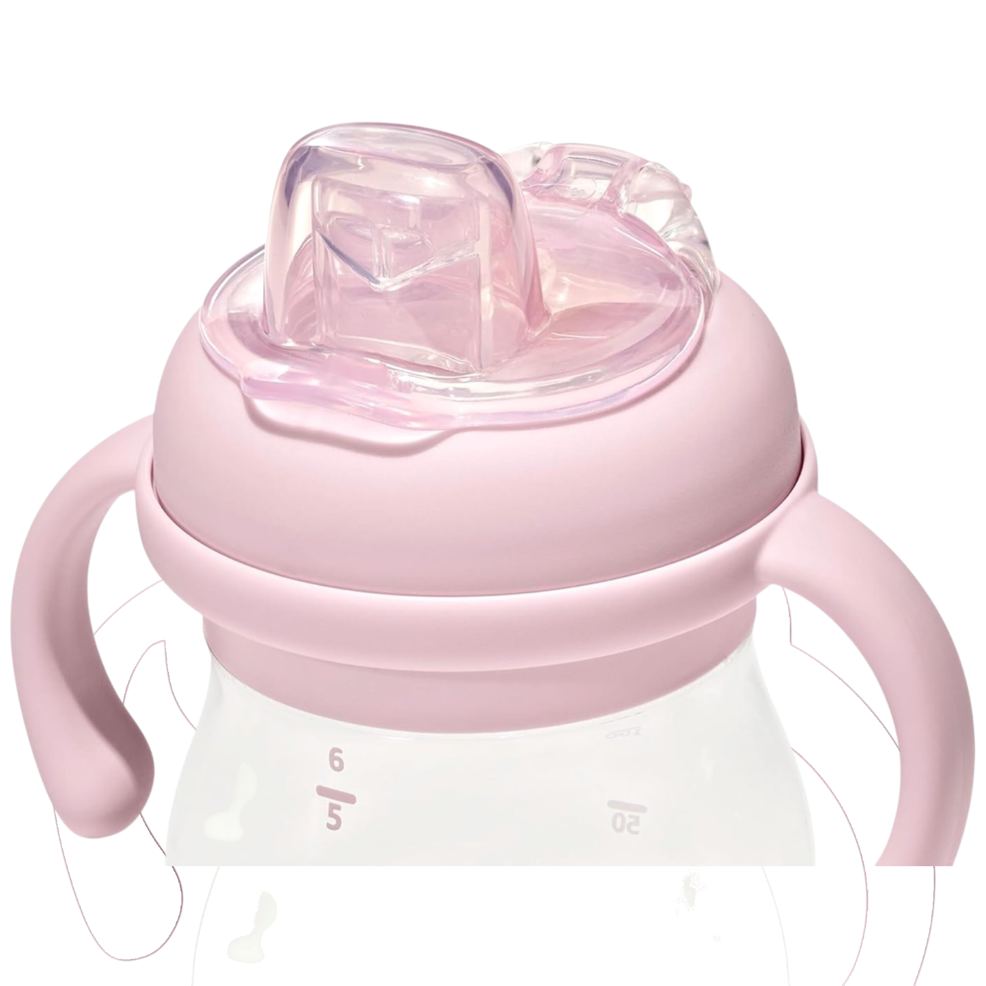 Transitions soft spout sippy cup with removable handles 6 oz blossom