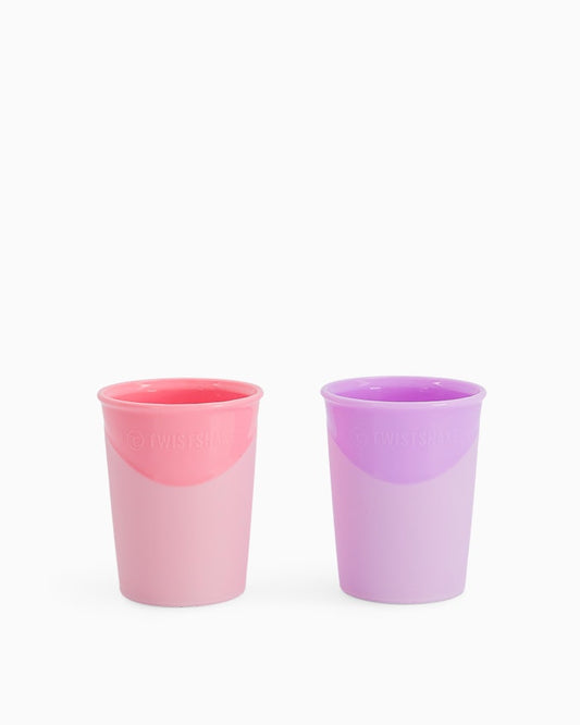 Set de 2 vasos (morado y rosado)