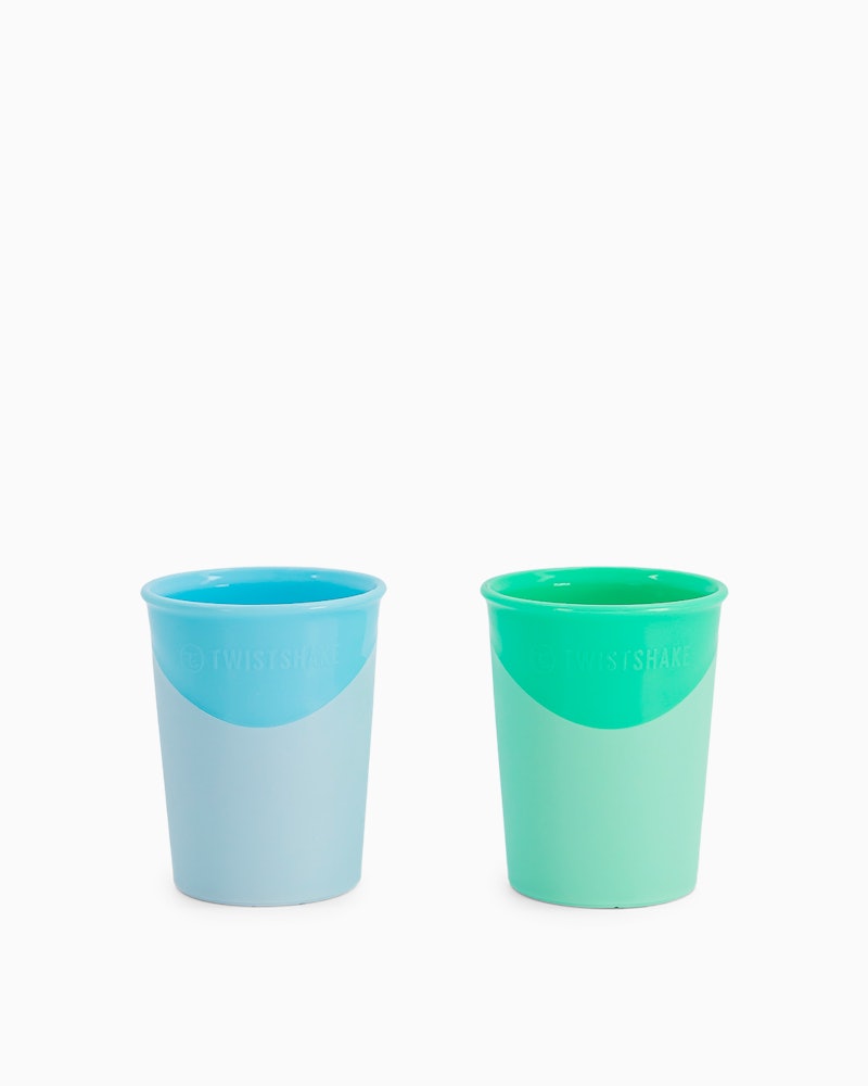 Set de 2 vasos (verde y azul)