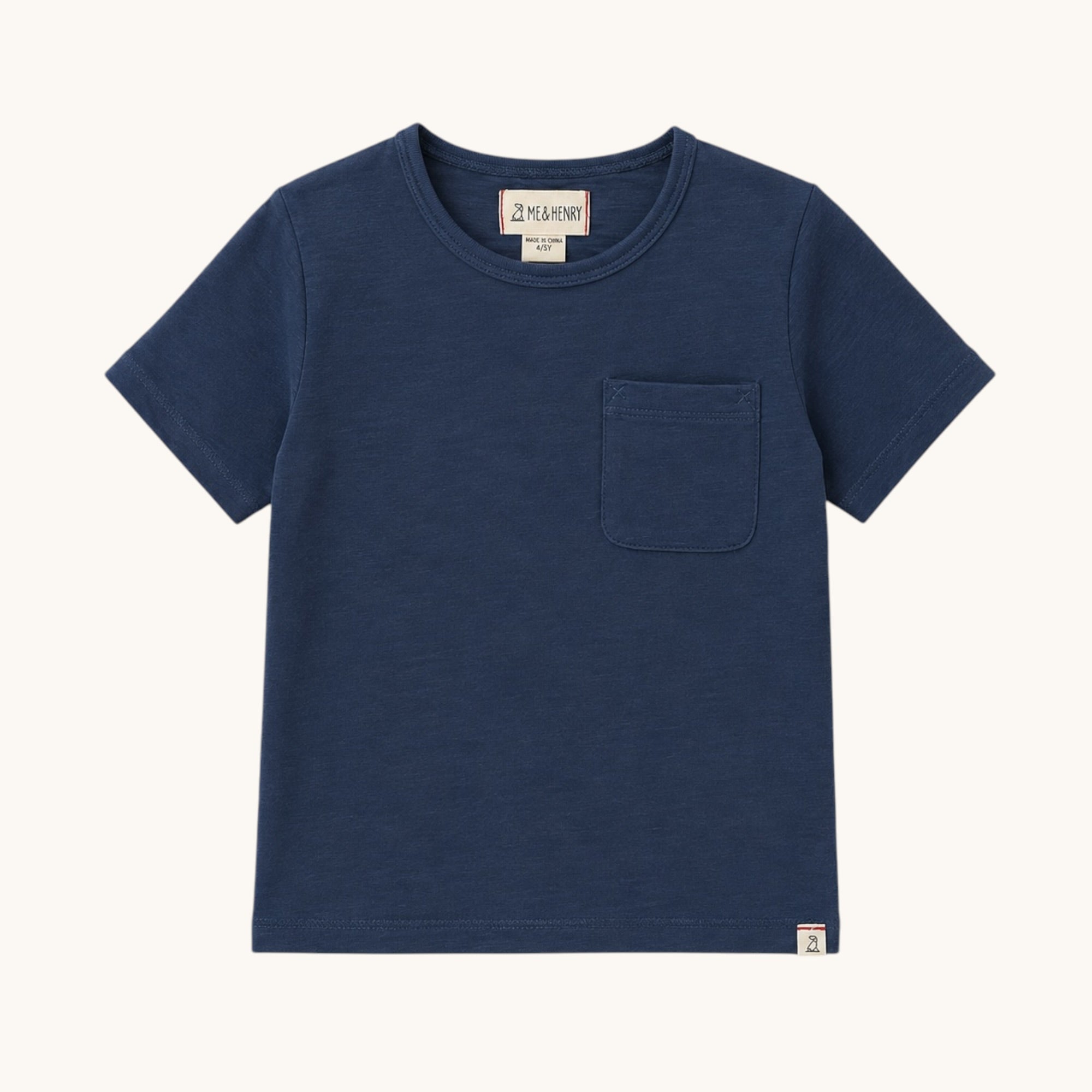 Henley azul marino