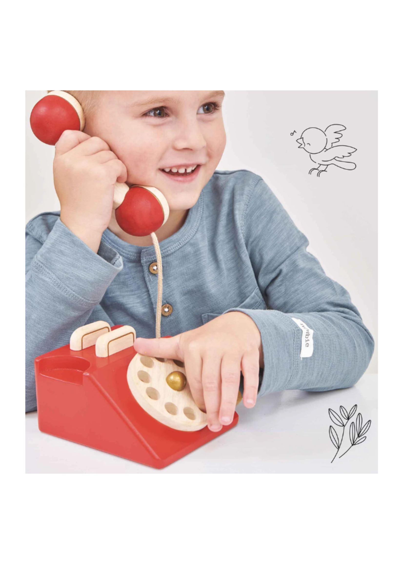 Vintage Wooden Phone