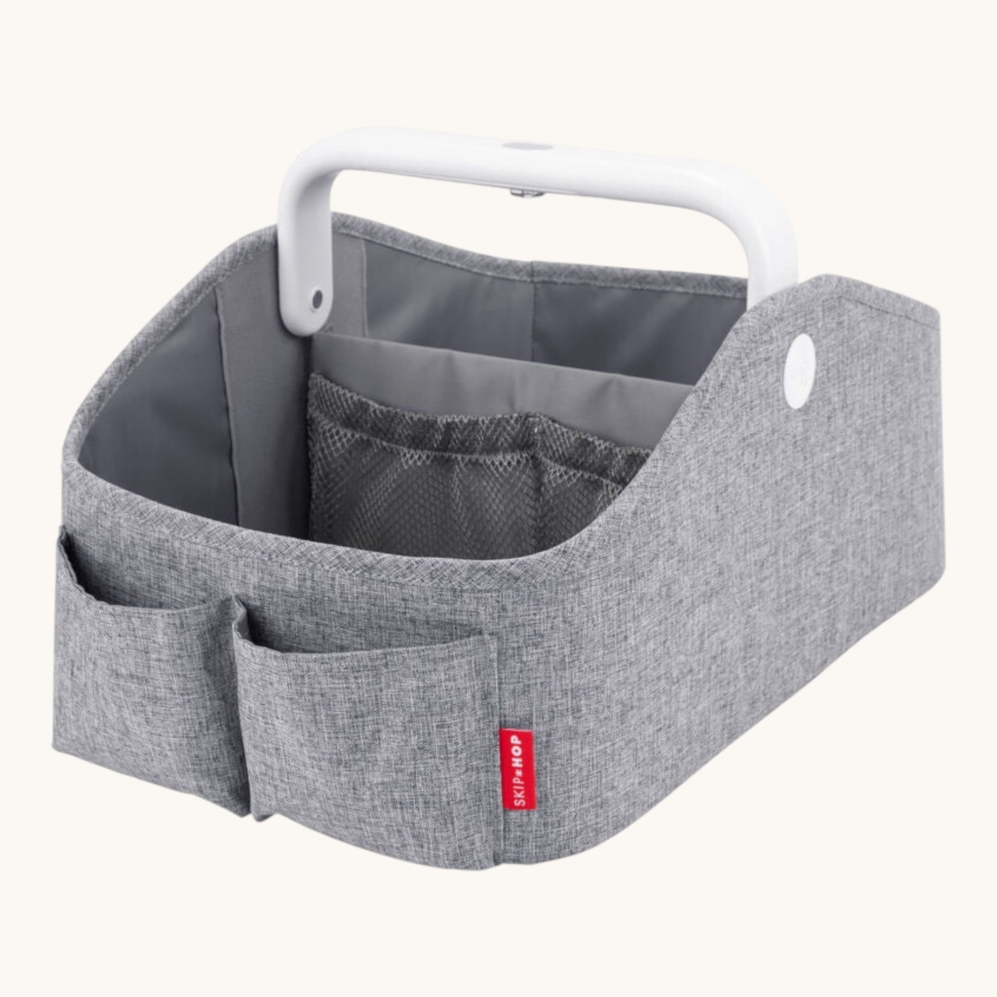 Nursery Style Light-Up Diaper Caddy -  Gris