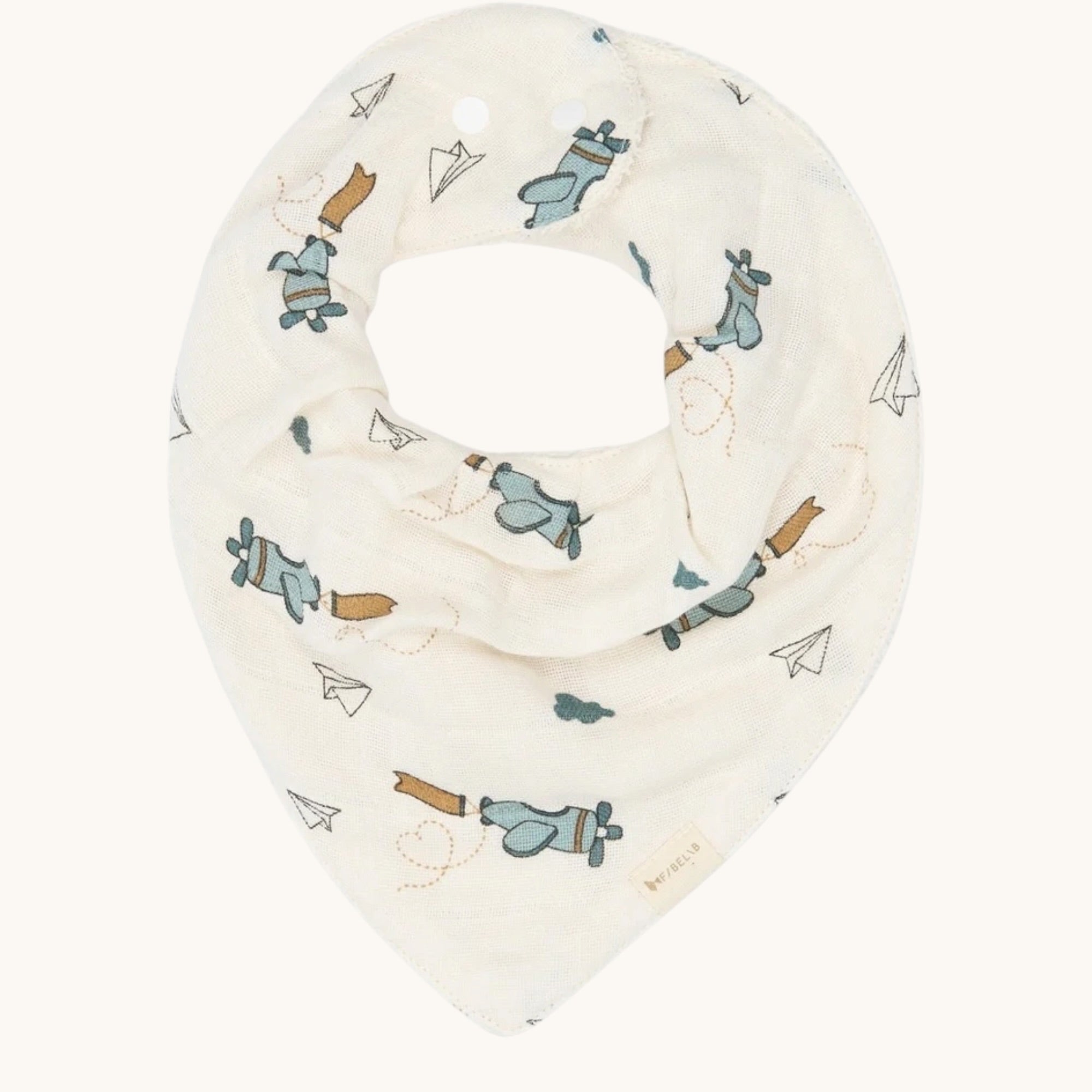 Bandana Bibs - 3 Pack - Air Plane Blue