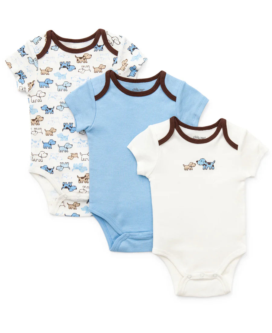 Cute Puppies 3pk Bodysuit