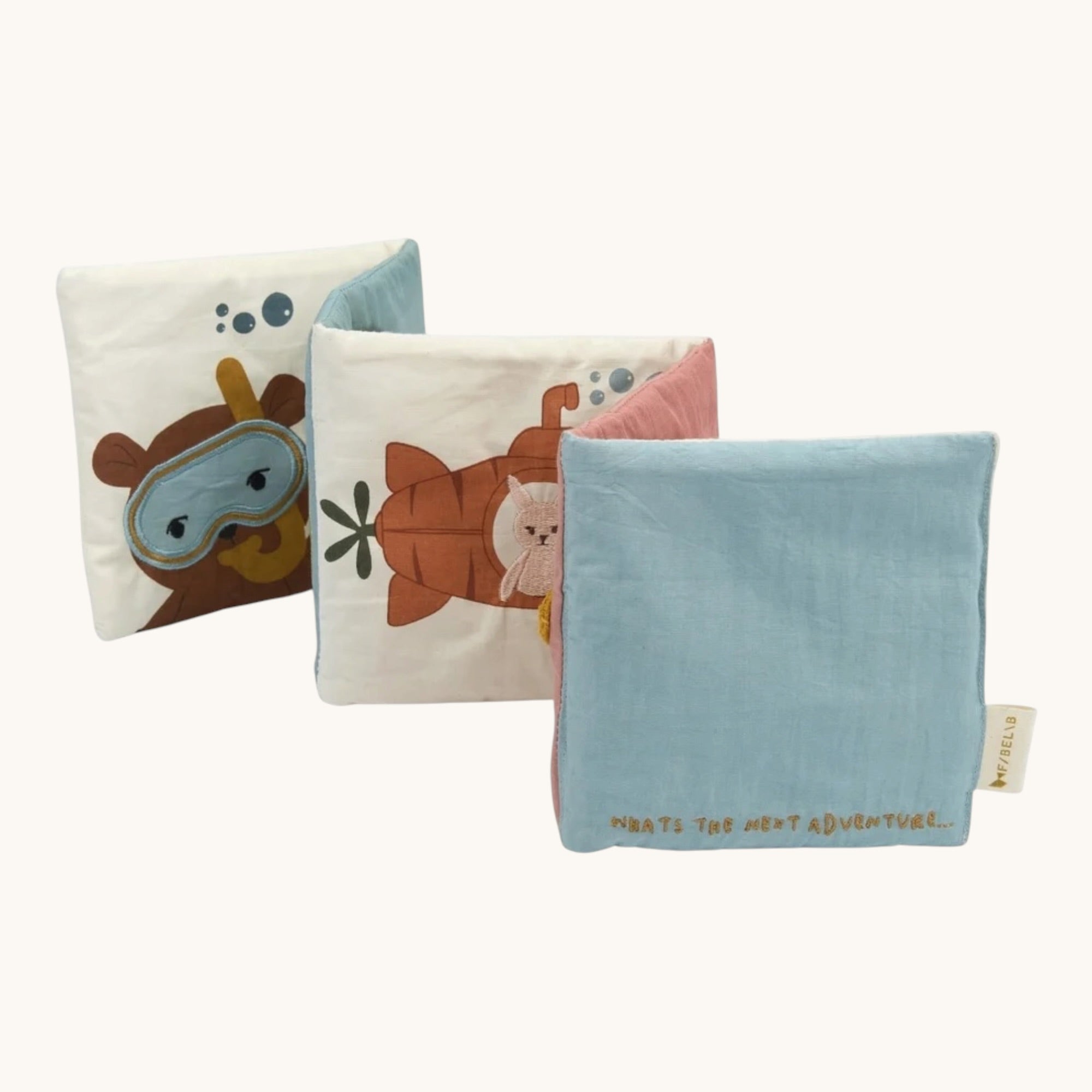 Fabric Book - A day Under the sea