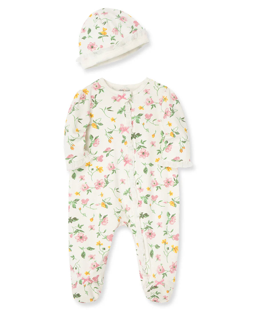 Floral Leaf Footie