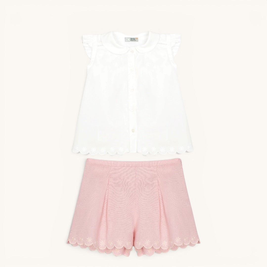 Rosé Piqué Set
