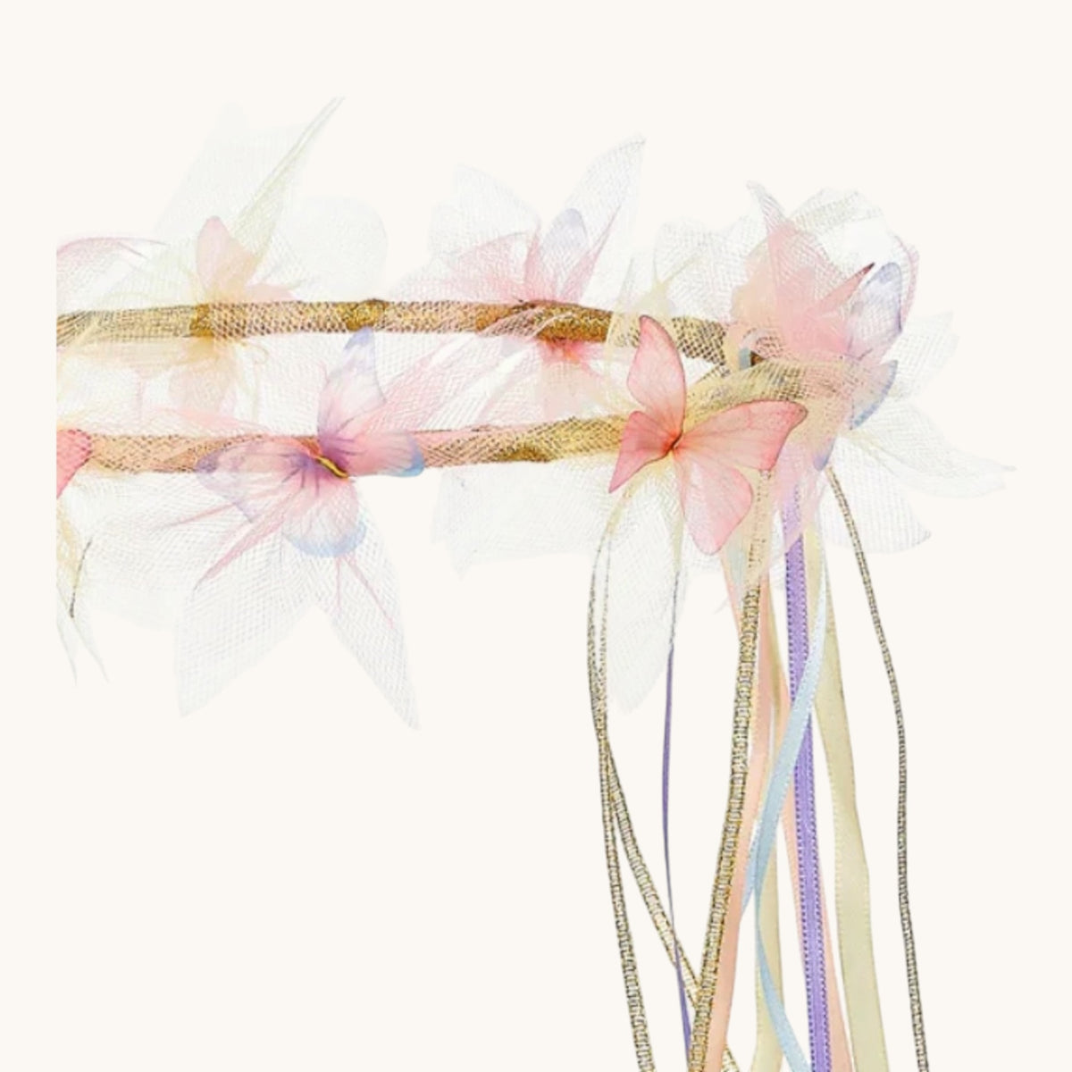 Joanna Halo w/butterflies - Costume Accessory for Kids - Carnival & Festive Use