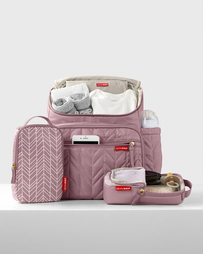 Forma Pack & Go Diaper Backpack - Mauve