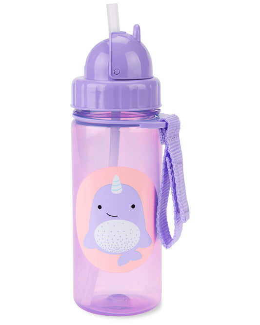 Zoo Straw Bottle - 13 Oz - Narval