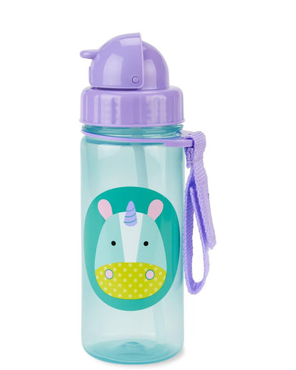 Zoo Straw Bottle - 13 Oz - Unicornio