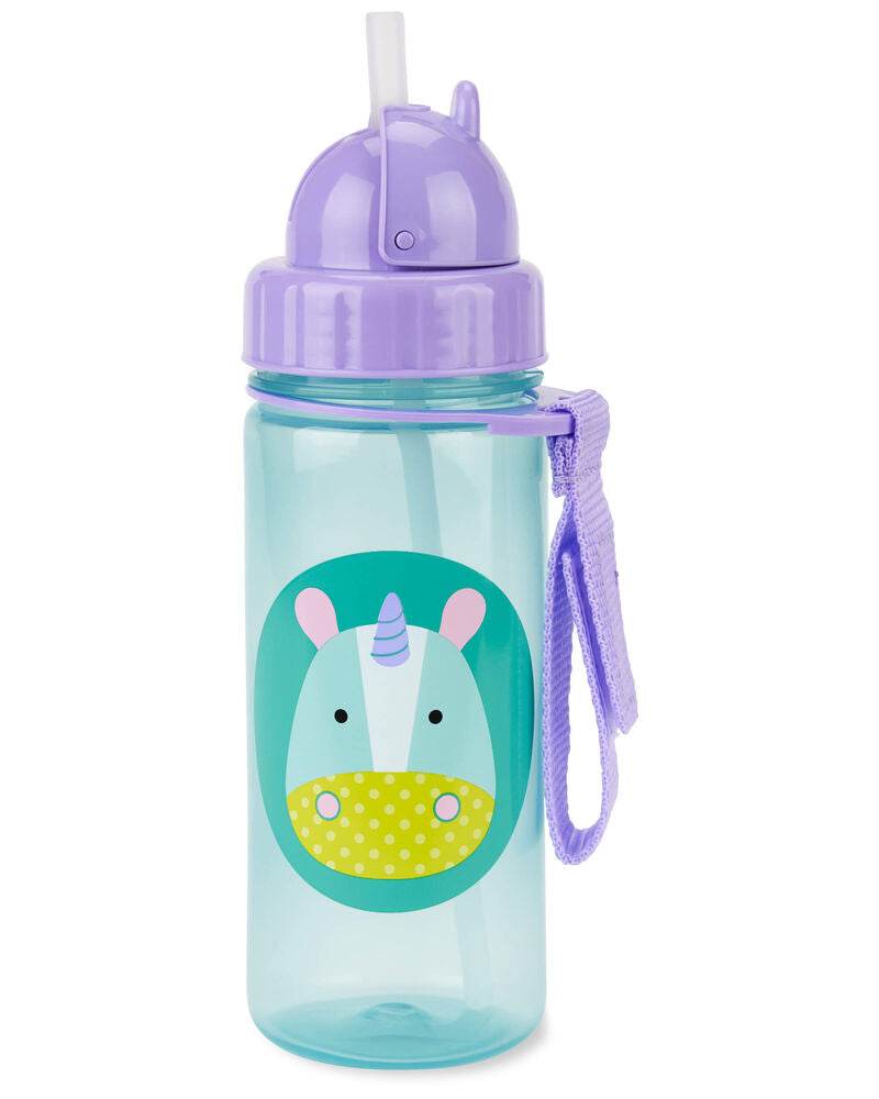 Zoo Straw Bottle - 13 Oz - Unicornio