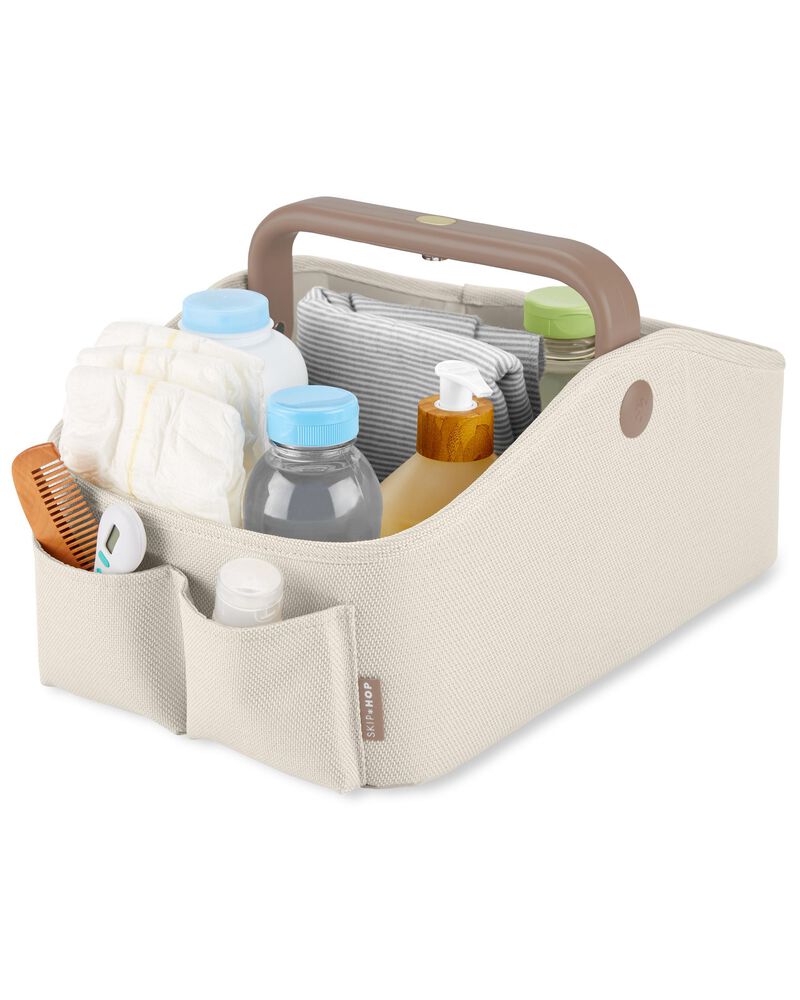 Nursery Style Light-Up Diaper Caddy - Beige