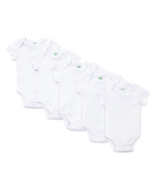 White 5-Pack Bodysuits