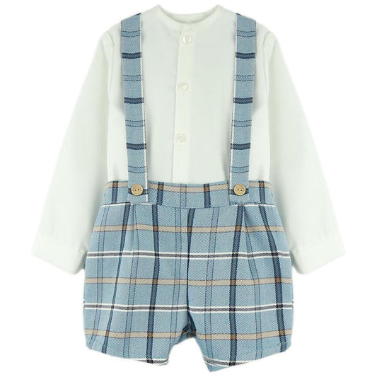 Conjunto niño tartán