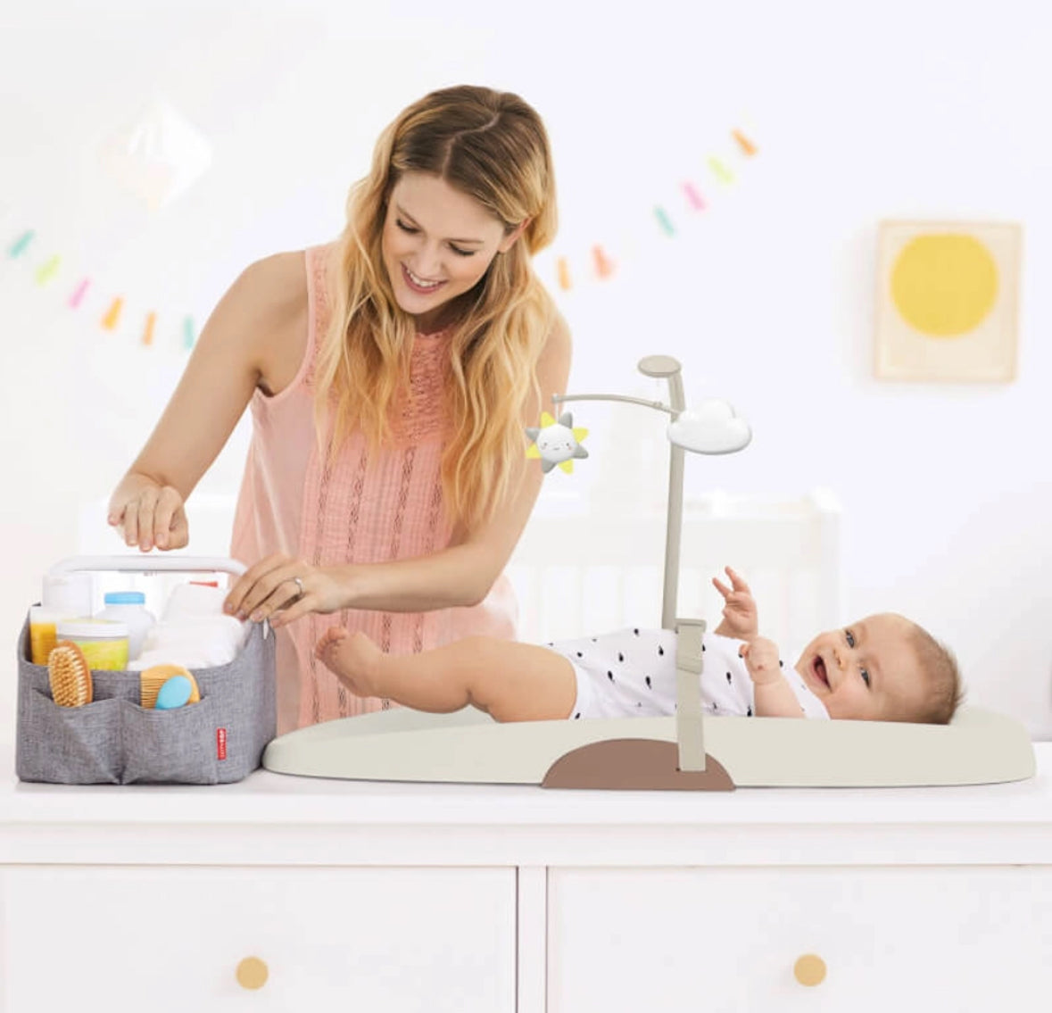 Skip Hop Wipe Clean Changing Pad - Oat