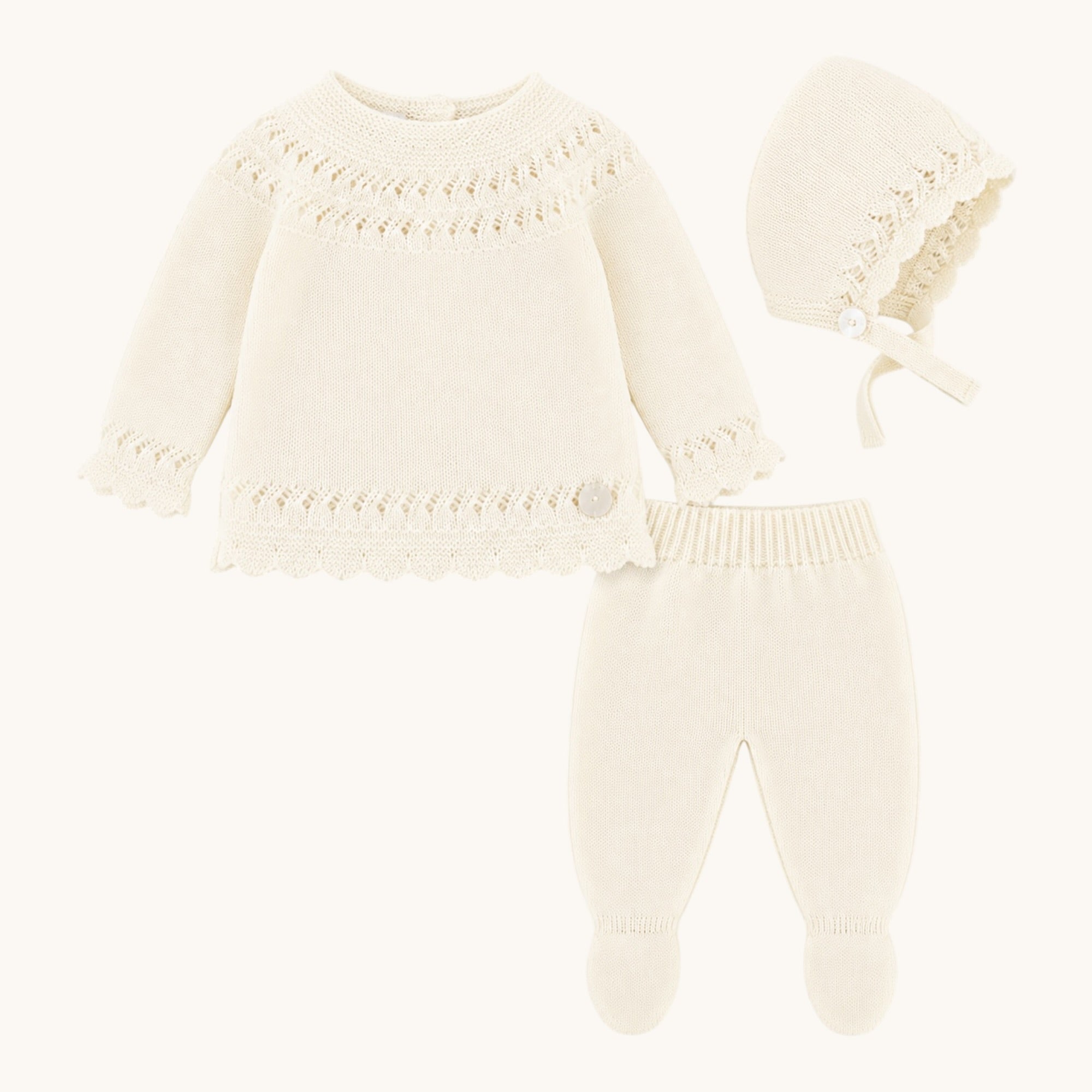 Conjunto Classic Knit Ivory