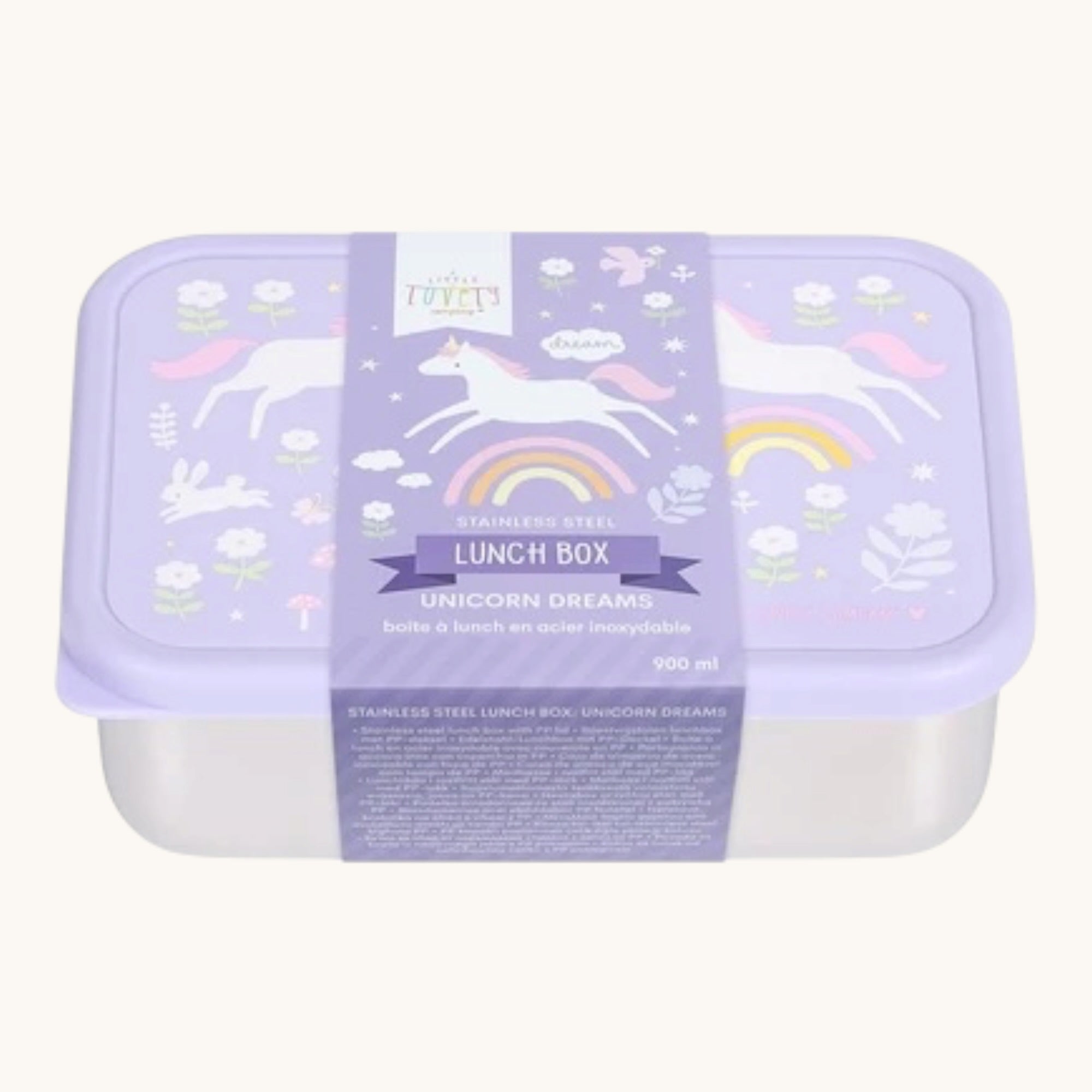 Stainless steel lunch box: UNICORNS