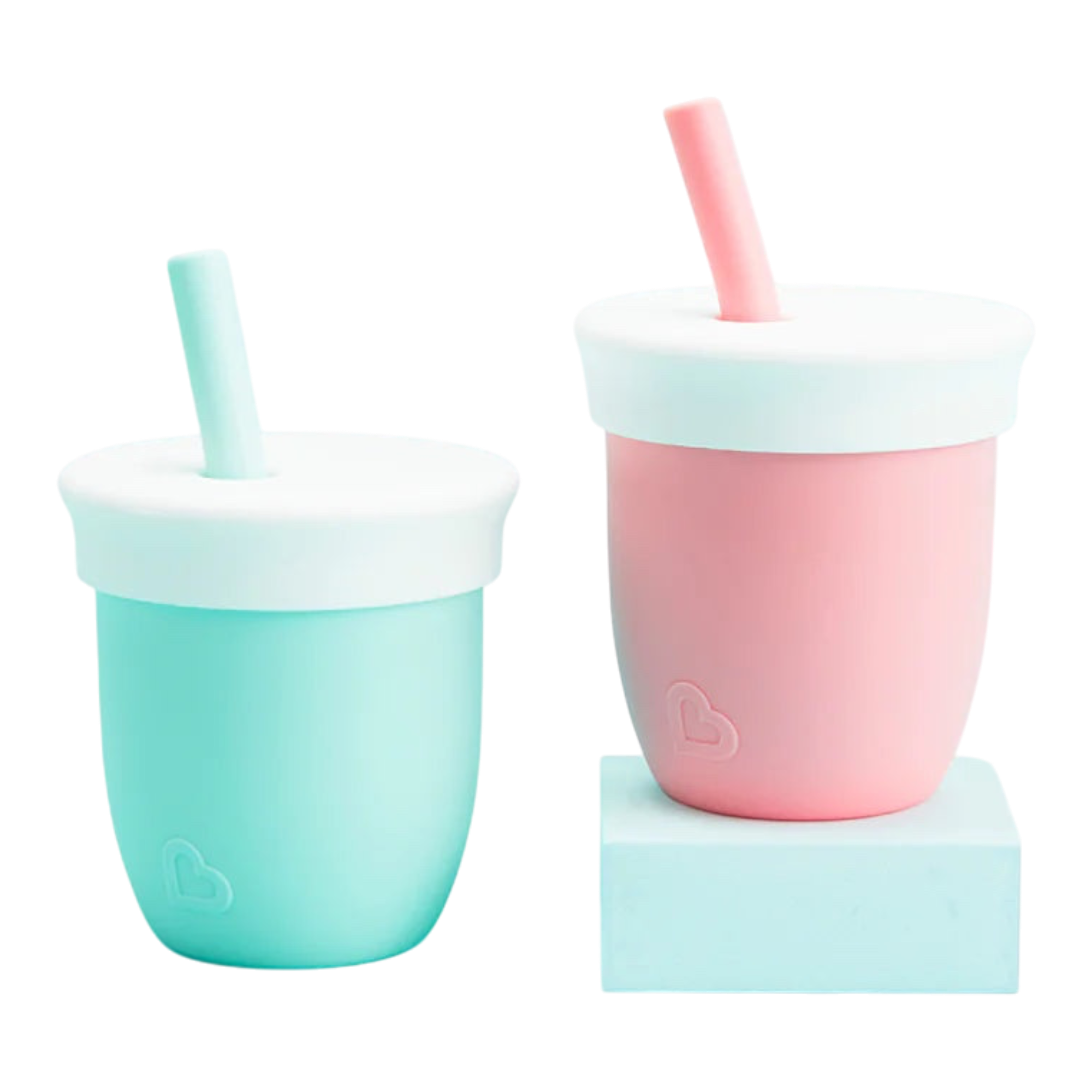 Training cup with straw