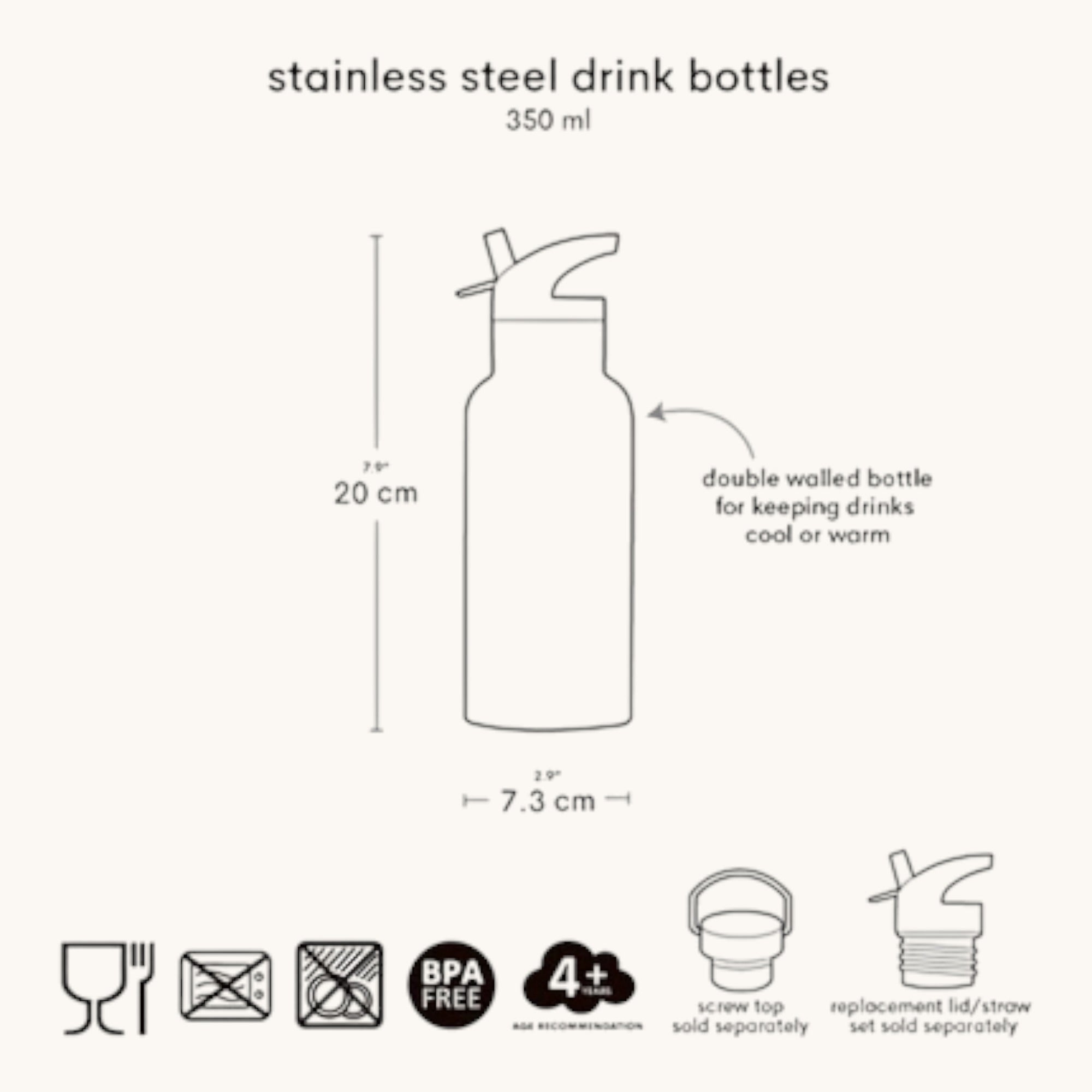 Stainless steel drink bottle: ICE CREAM