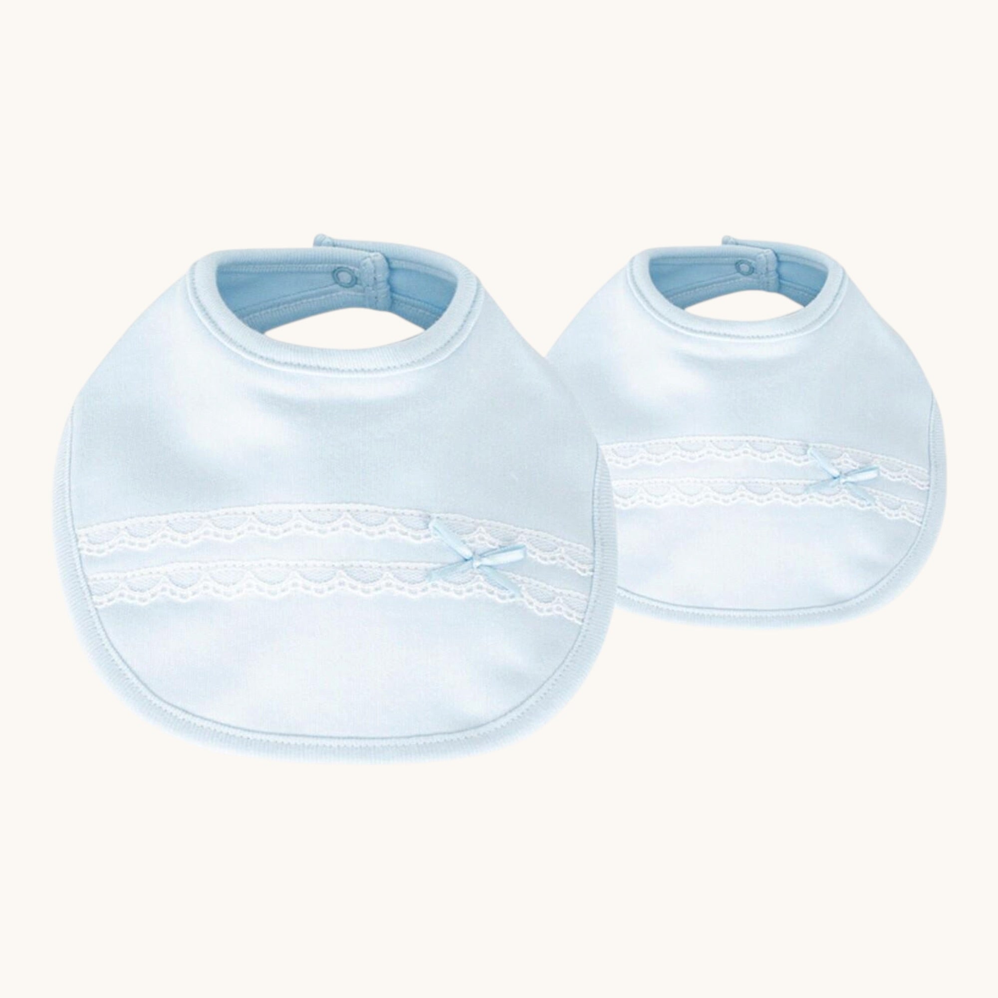 Fabric bibs - 2 Pack - Azul