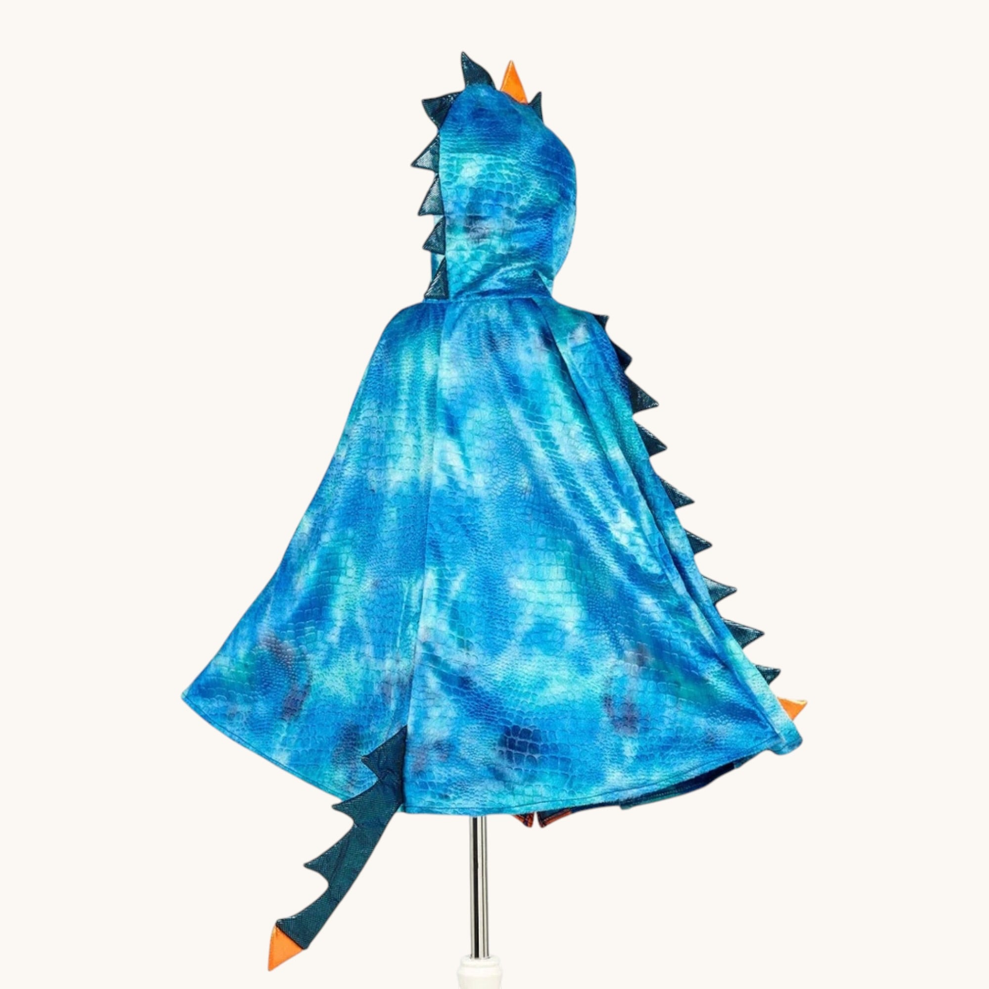 Blue Dragon Costume Cape for Kids 4–7 yrs
