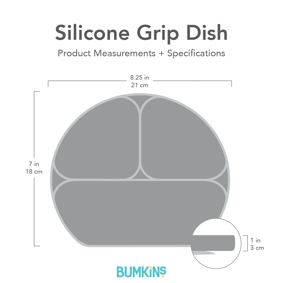 Silicone grip dish sage