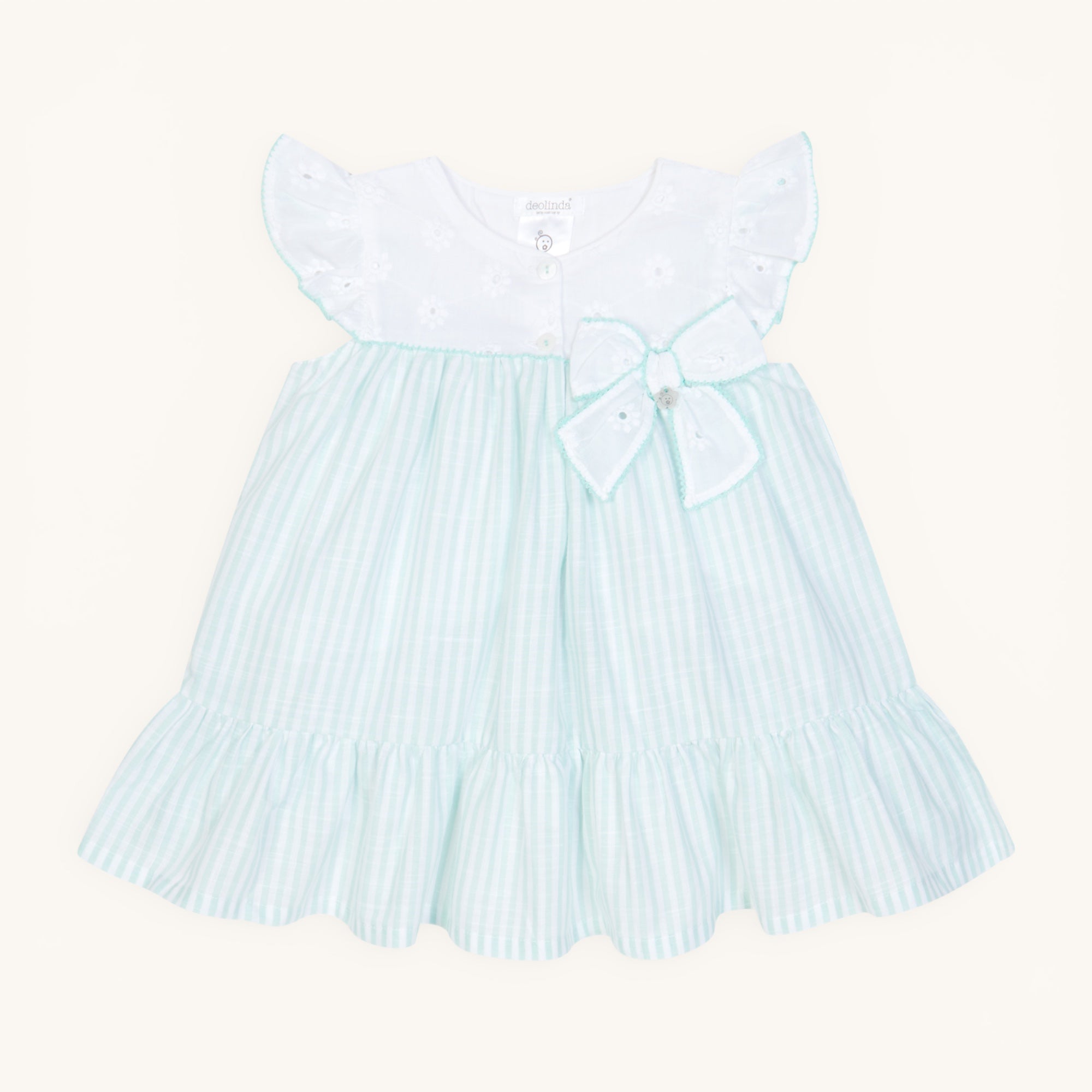 Amelie, Mint Green Stripe Dress