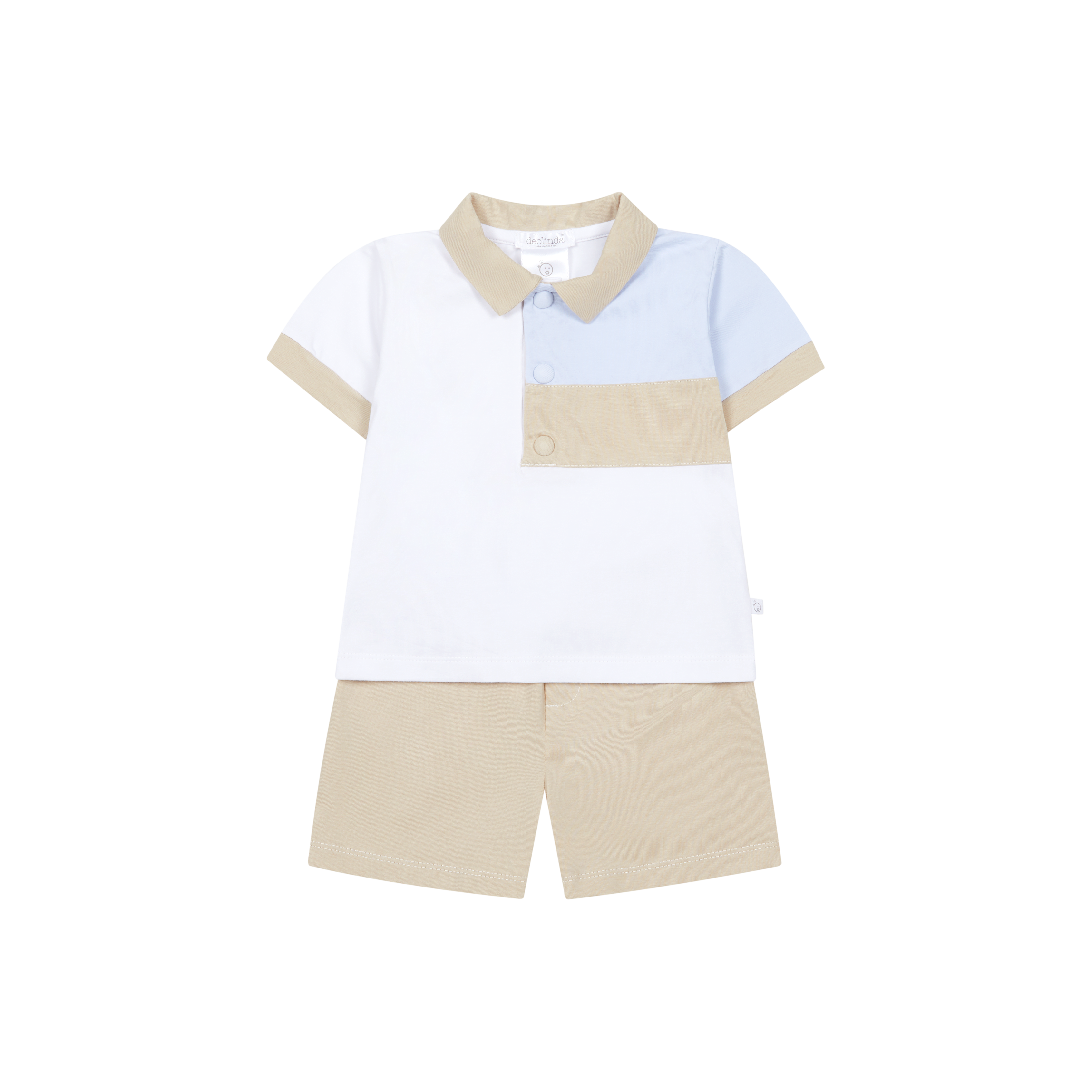 Bordeaux Piqué Polo Set - Deolinda Baby