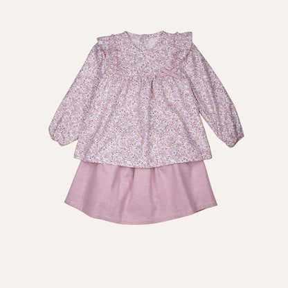 Conjunto blusa y falda - 2t