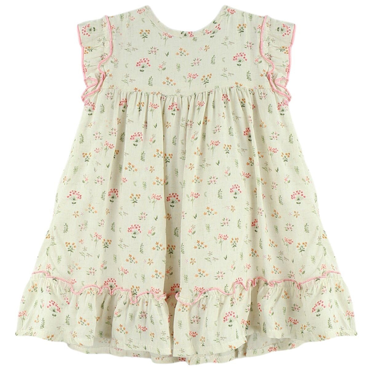 Vestido floreado -3t