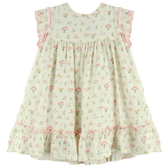 Vestido floreado -3t