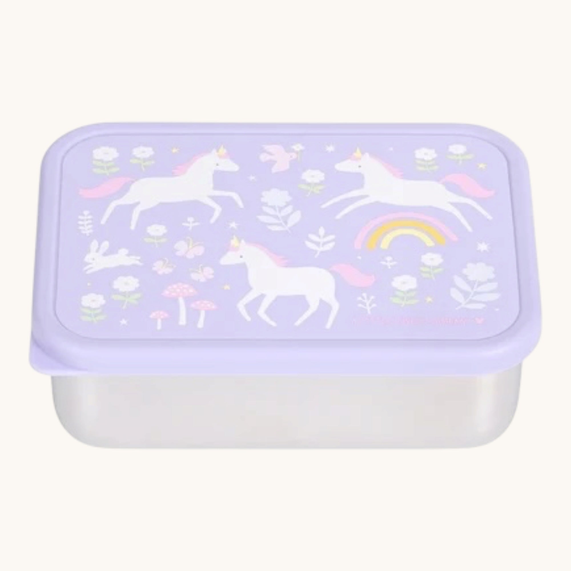 Stainless steel lunch box: UNICORNS