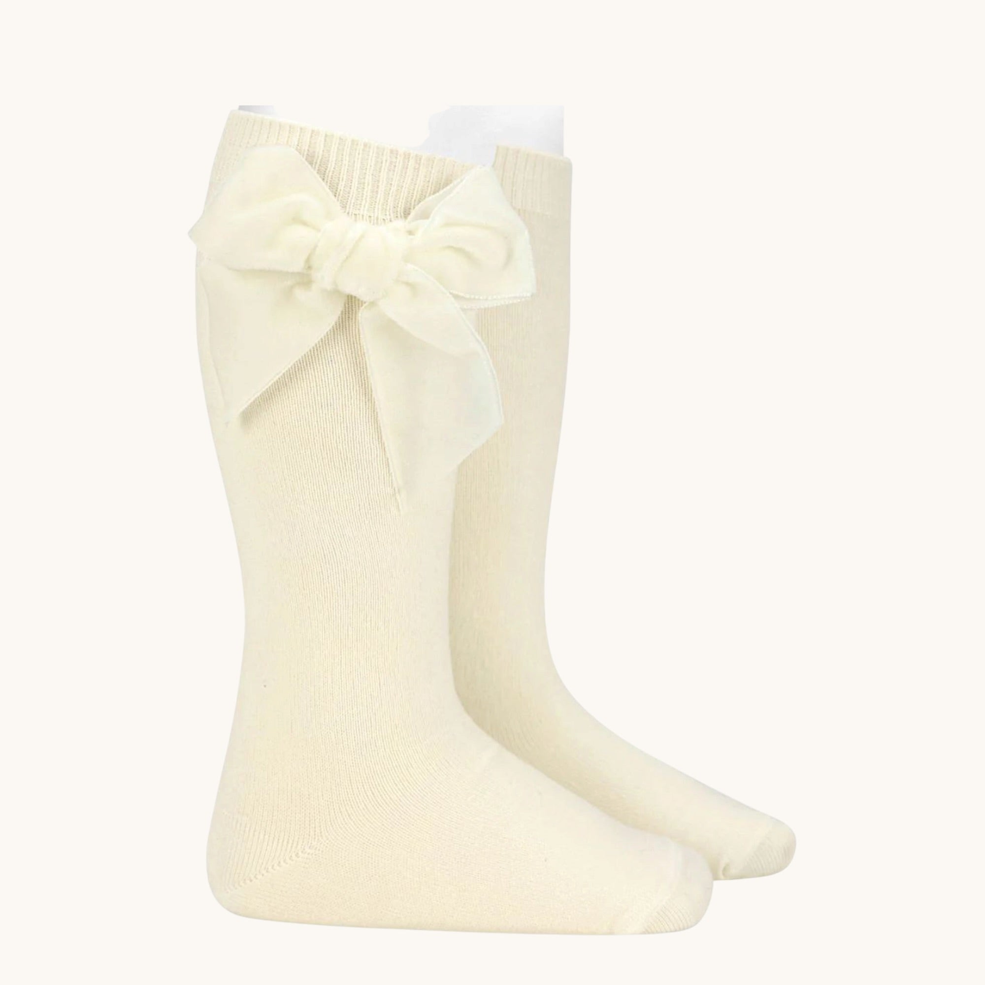 Medias cóndor terciopelo/Beige