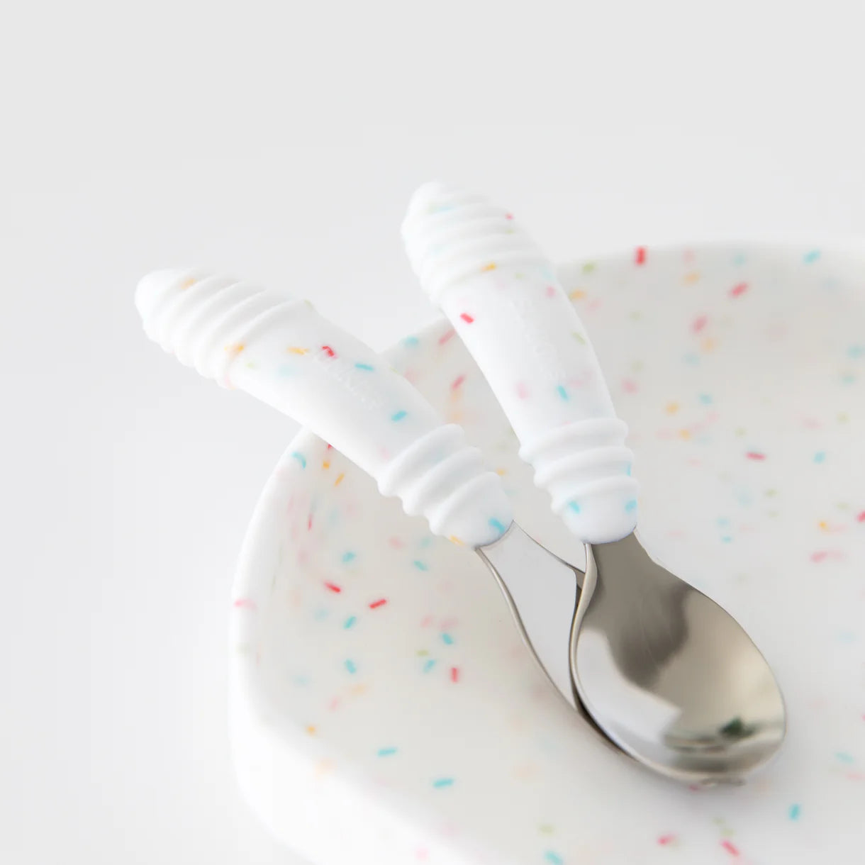 Spoon and fork set vanilla sprinkle