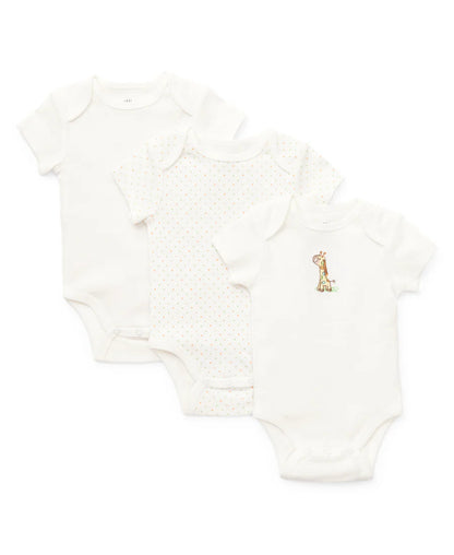 Giraffe 3pk Bodysuit