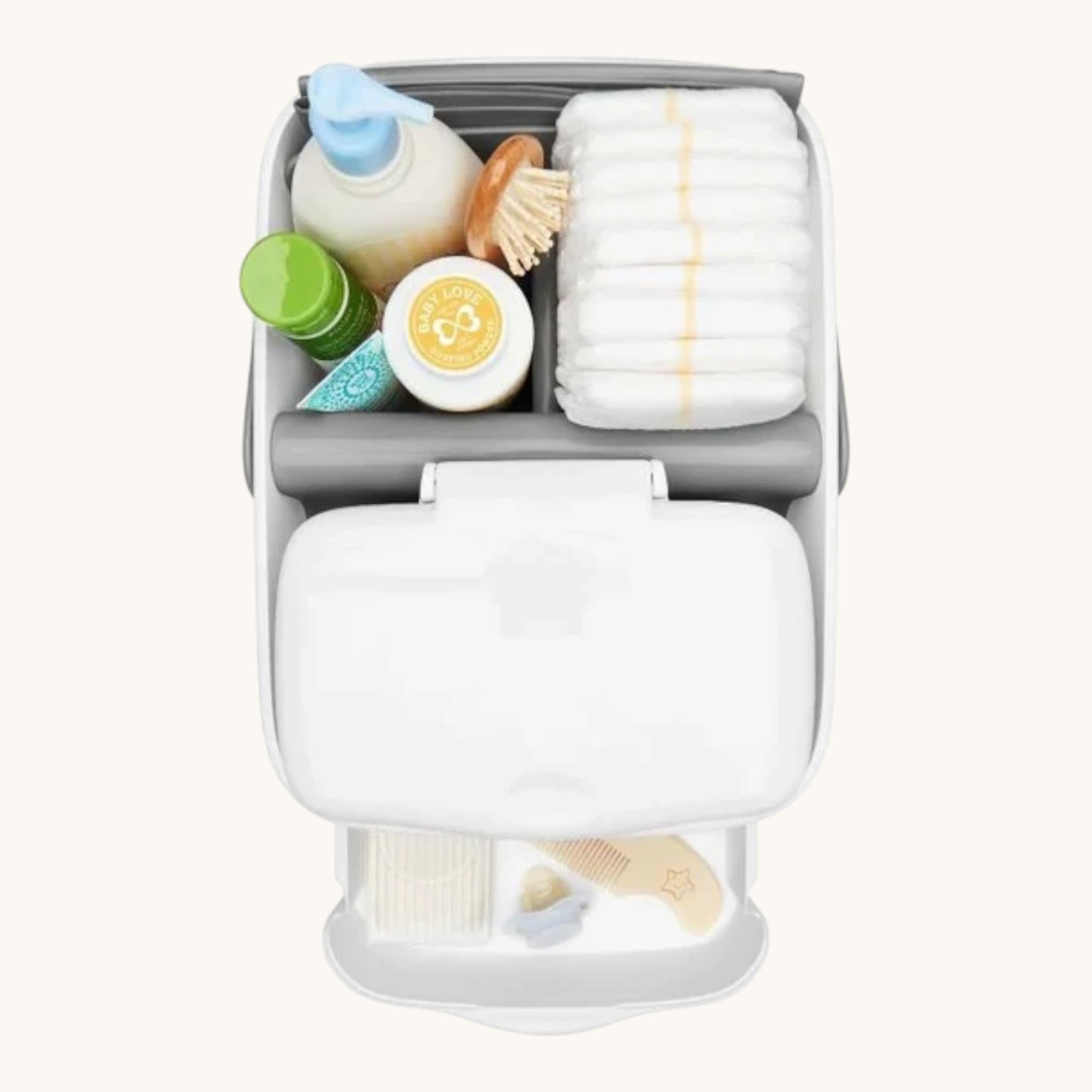 Diaper Caddy with changing mat