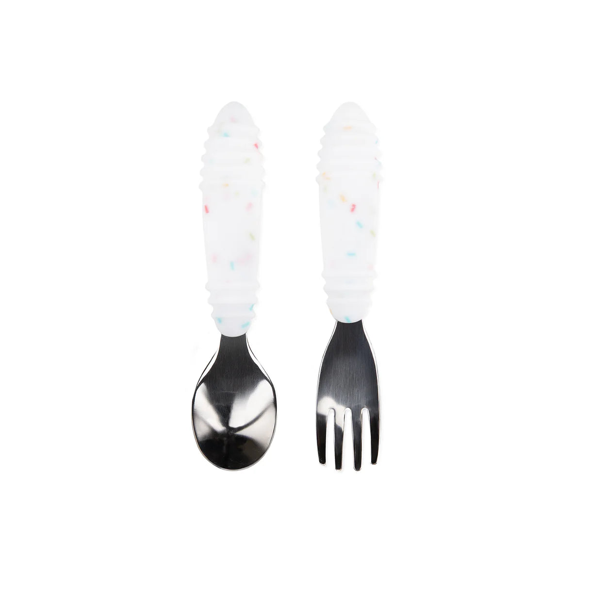 Spoon and fork set vanilla sprinkle