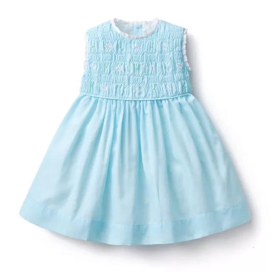 Smocked Light blue