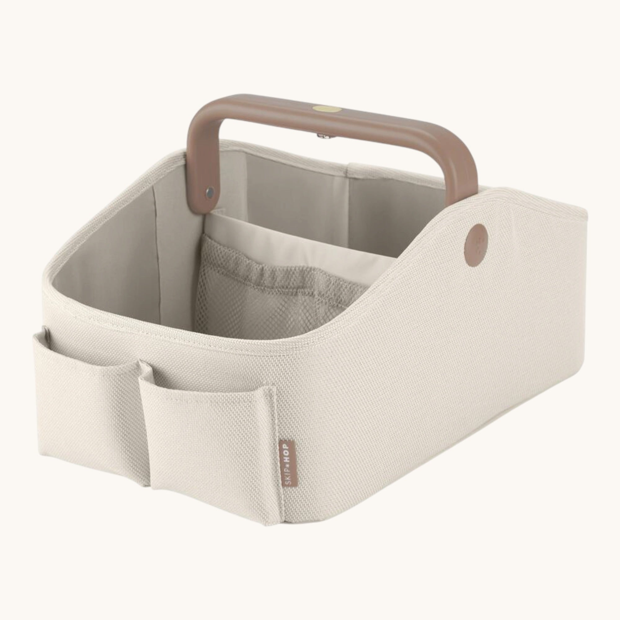 Nursery Style Light-Up Diaper Caddy - Beige