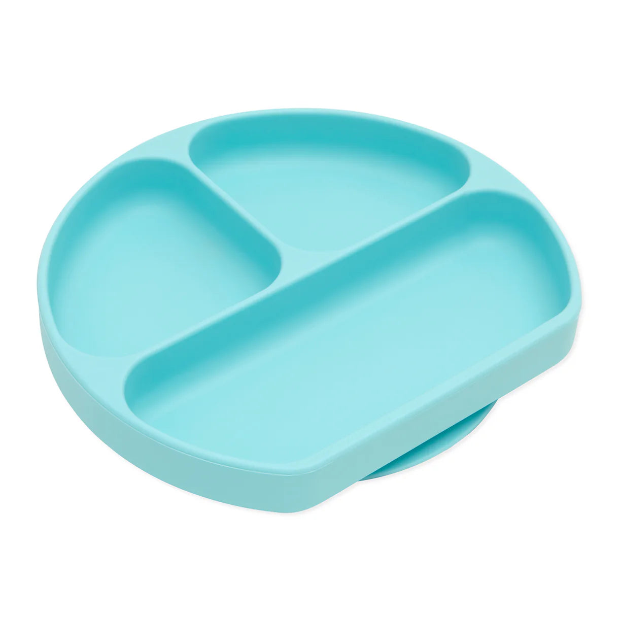 Silicone grip dish blue