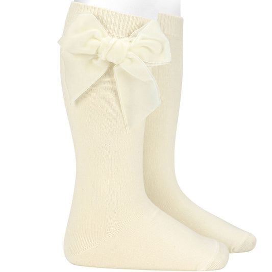 Medias cóndor terciopelo/Beige