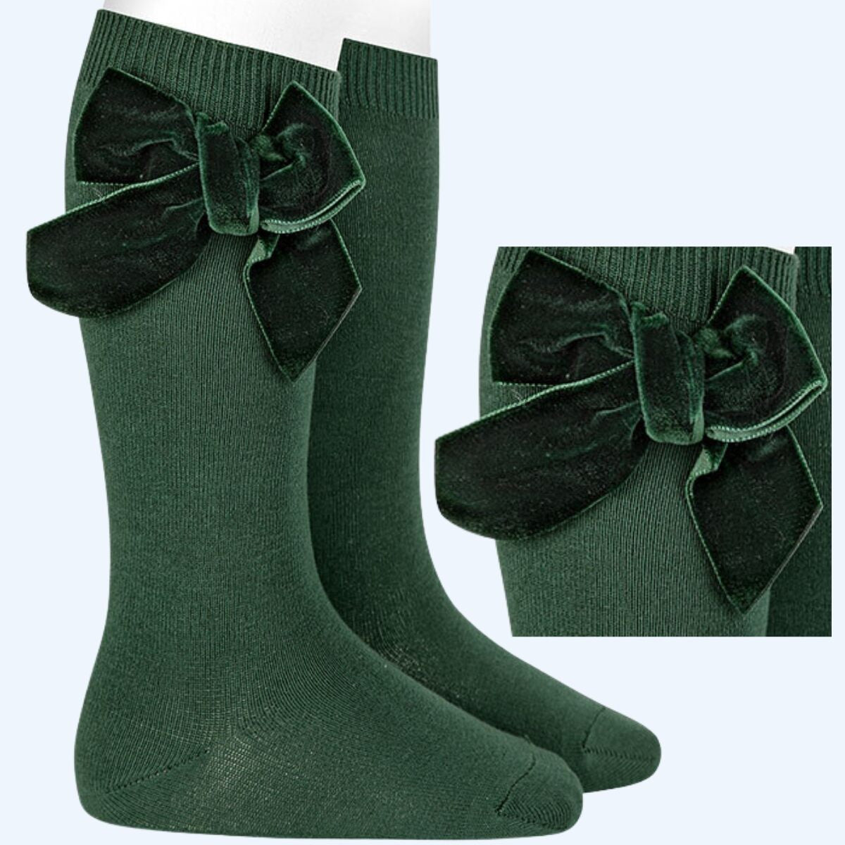 Medias cóndor terciopelo/ verde