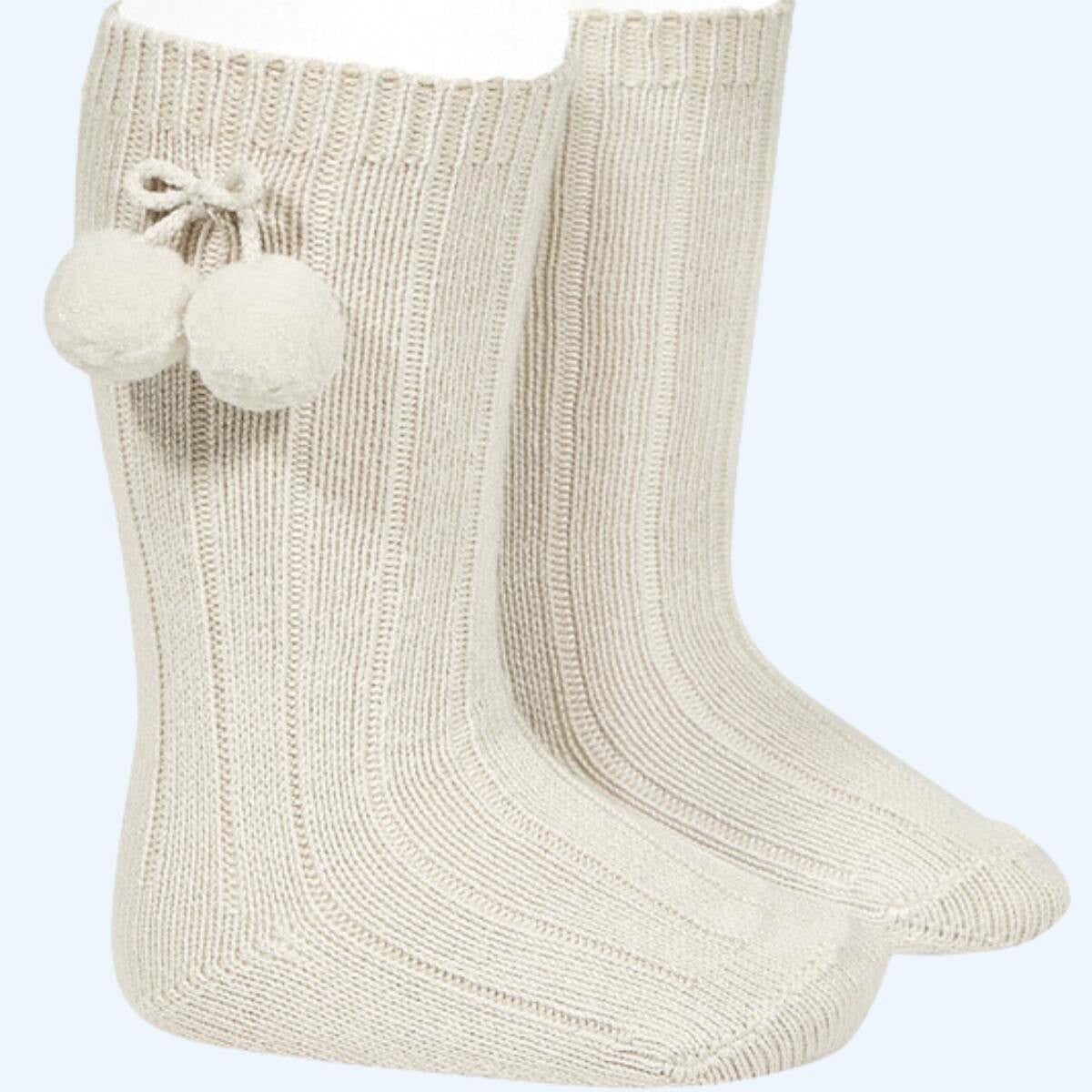 Medias canalé cóndor / Lino