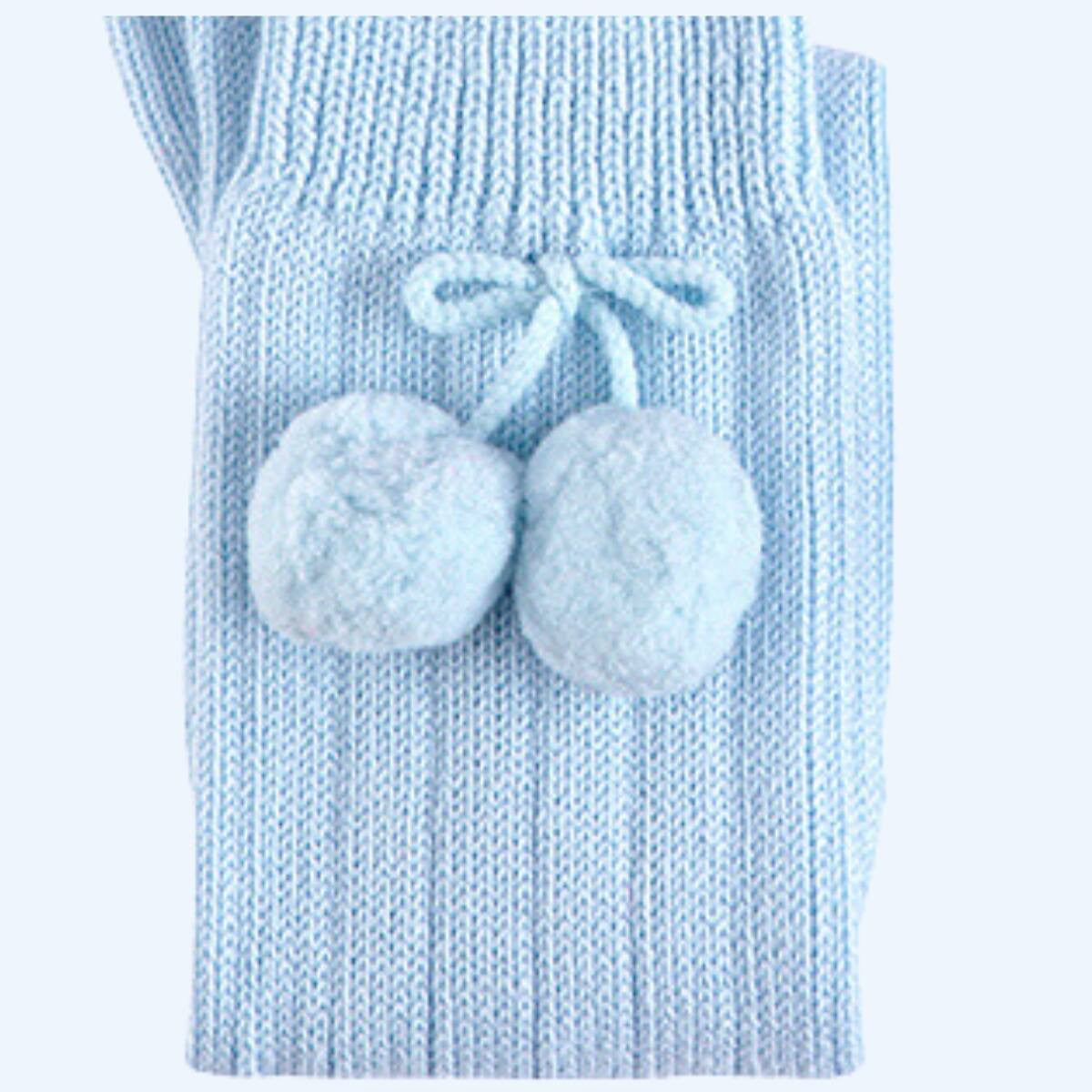 Medias canalé cóndor / celeste