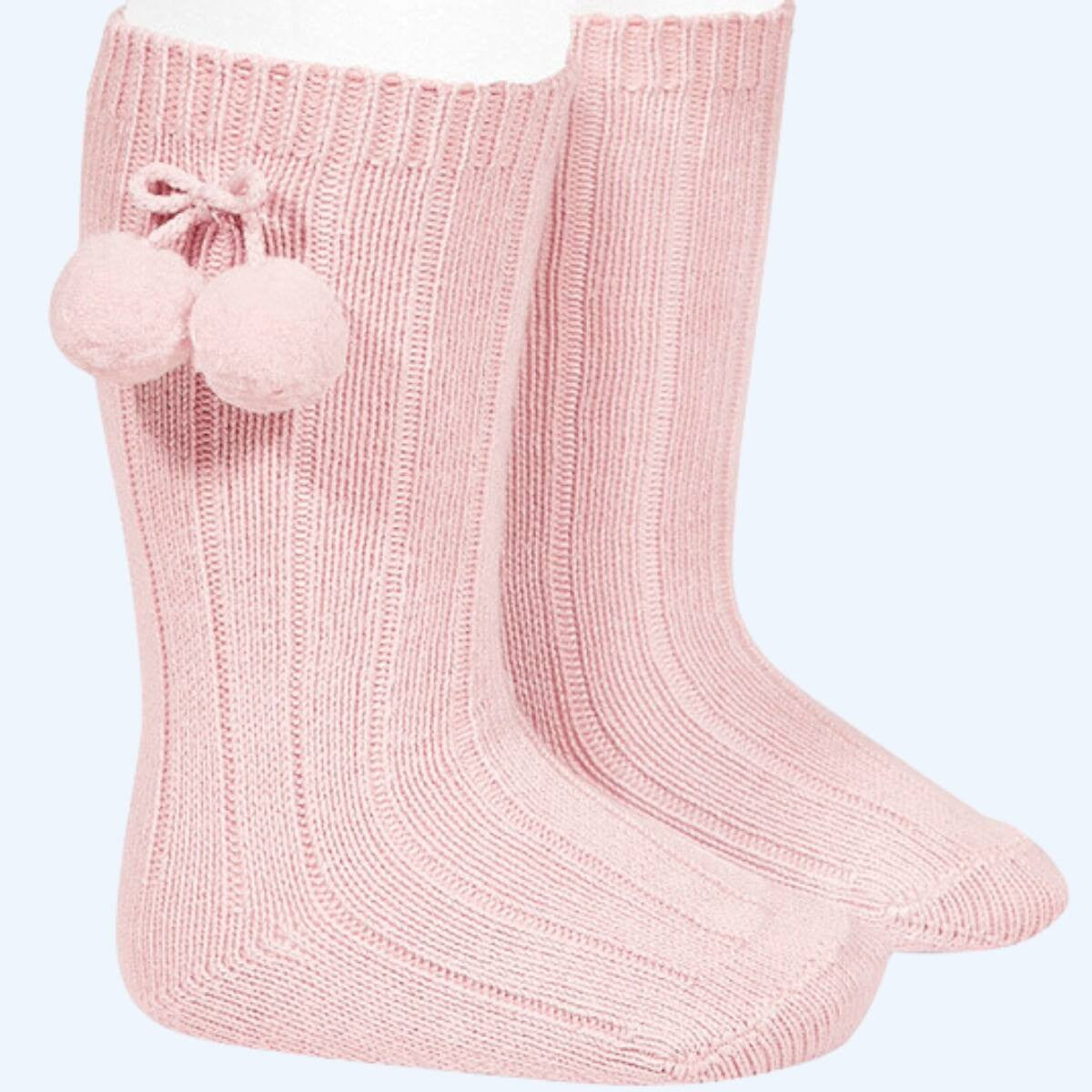 Medias canalé cóndor / Rosa