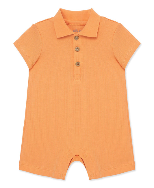 Orange Polo Romper