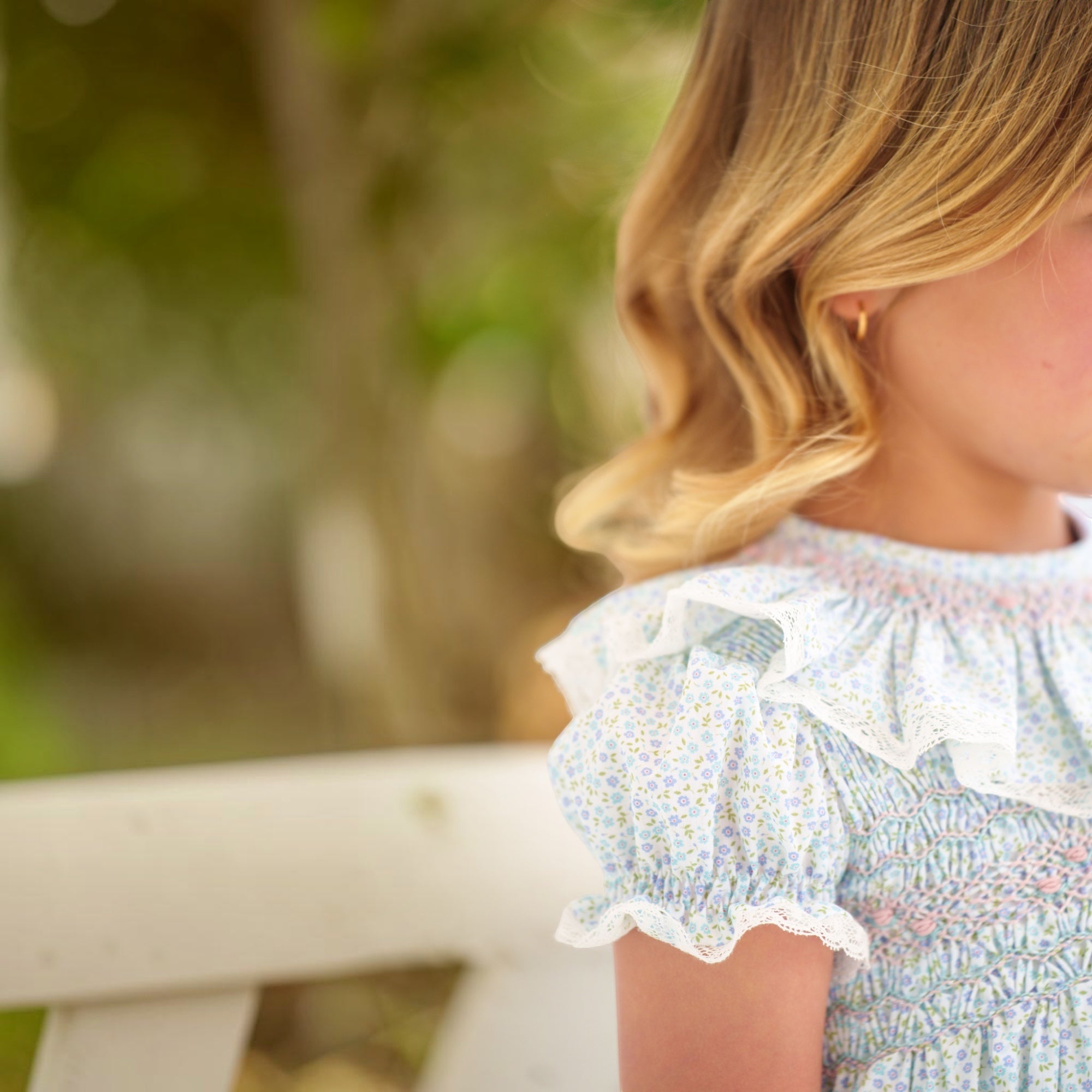 Blue blossoms Romper