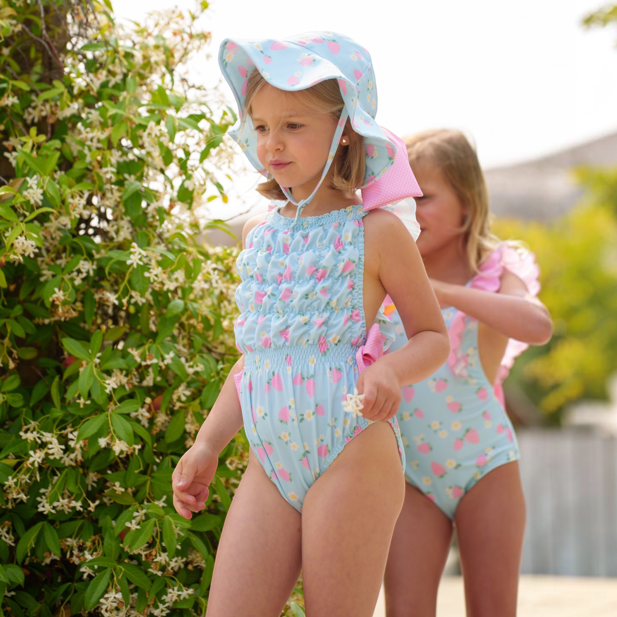 Summer berries Frilled Swimsuit